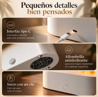 Difusor de aroma efecto llama